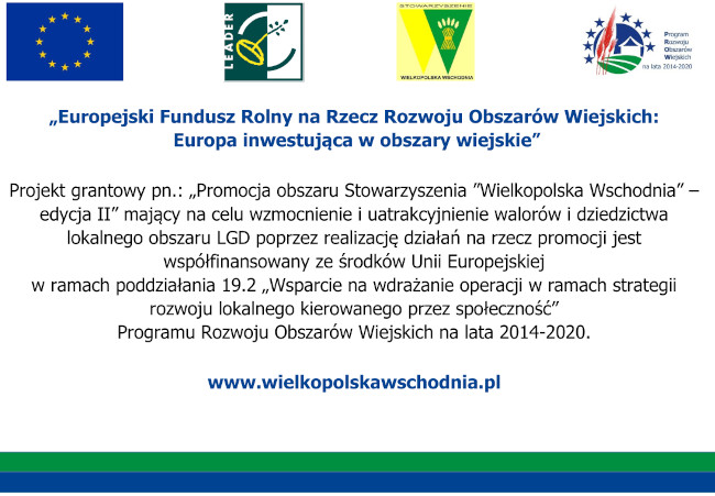 Promocja obszaru Stowarzyszenia „Wielkopolska Wschodnia” – edycja II